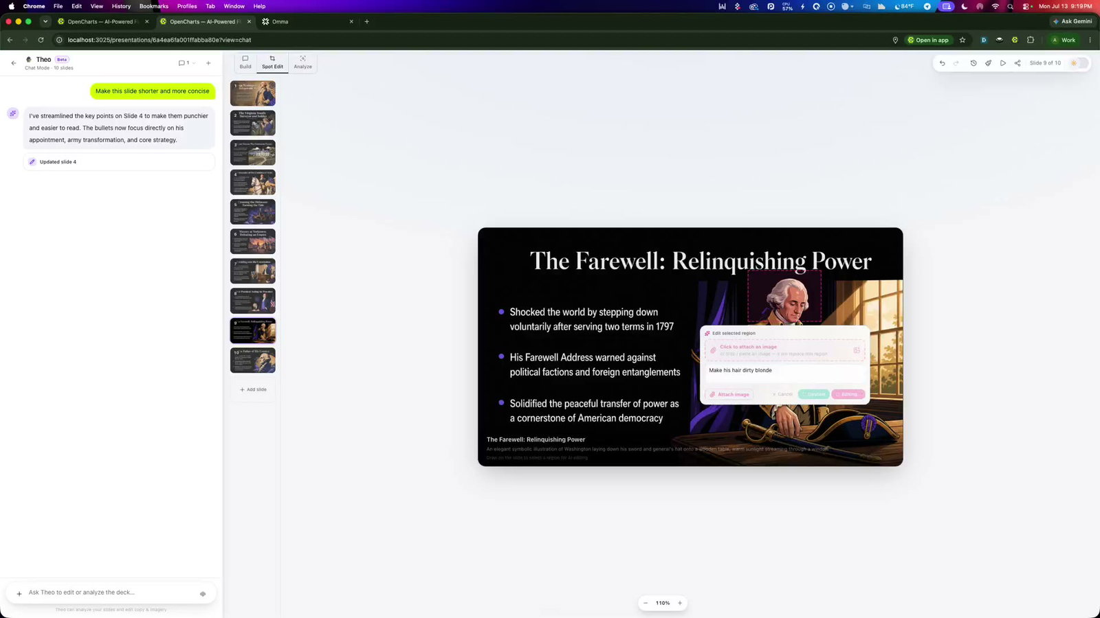 OpenCharts presentations
